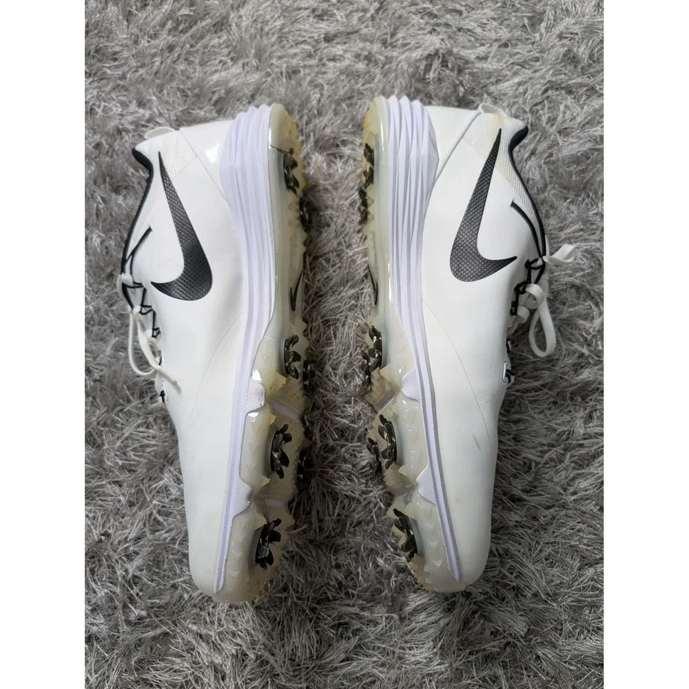 Nike Lunar Control Vapor 2 Golf Shoes White Black 909037-100 Mens 11.5